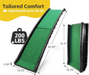 PAWSTEP PET RAMP POLY GRASS FOLDING PORTABLE DOG RAMP NON-SLIP 50894 - GREEN - Like New
