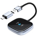 VNILRGLE WIRELESS ANDROID AUTO/WIRELESS CARPLAY ADAPTER TOUCHSCREEN - SILVER - Like New