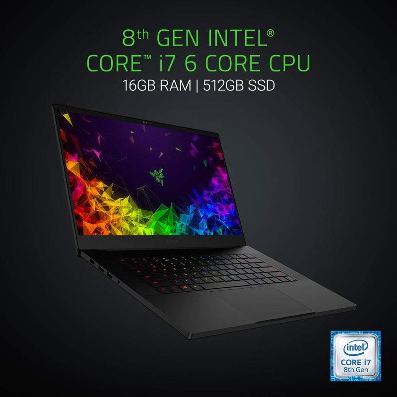 RAZER BLADE RZ09-02887E92-R3U1 15.6 FHD i7-8750H 16GB 512GB SSD RTX 2070 - BLACK - Like New