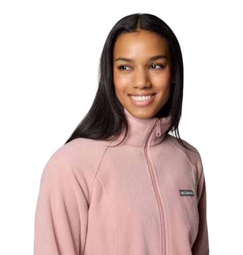 COLUMBIA WOMENS BENTON SPRINGS FULL ZIP FLEECE JACKET ERASER PINK XLARGE - Brand New