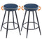Bar Stools Set of 2, Swivel Backless 24" Counter Height Bar Stools for Kitchen - Like New