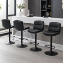 FIRAVOE SWIVEL BAR STOOLS, SET OF 4, ADJUSTABLE BARSTOOL (24"-32"), 10033-4PK - Like New