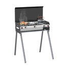CAMPLUX 2 Burners & 1 Grill Propane Camping Stove, 15,000 BTU - Black - Like New