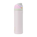 OWALA FLIP INSULATED STAINLESS STEEL WATER BOTTLE WITH STRAW-BPA-FREE 24OZ PINK - Brand New