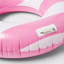 SUN SQUAD 42" POOL TUBE HANDLE - WATER FLOAT TOY, PVC, 6+ YEARS - PINK/WHITE - Like New