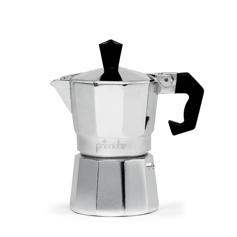 PRIMULA ALUMINUM 1 CUP STOVETOP ESPRESSO MAKER - POLISHED - SLIVER - Like New