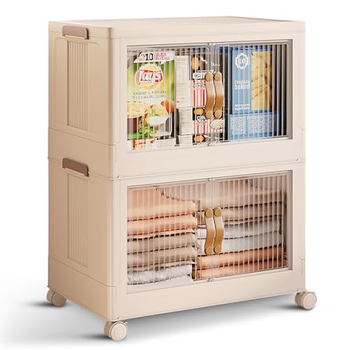 STORAGEBUD 2 Tier Stackable Storage Bins, - Scratch & Dent