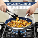 KOCH SYSTEME CS Stainless Steel Frying Pan Lid, Blue Ceramic Coating - Blue - Like New