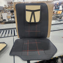 KIVAGURU LEATHER SEAT COVERS PREMIUM FAUX CAR SEAT COVERS PROTECTORS - BLACK/RED - Like New