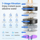 NEESMOCO ICE MAKER WATER FILTER DISPENSER 3 IN1 COUNTERTOP INSTANT - WHITE - Like New