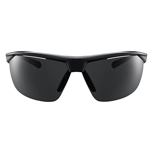 NIKE EV1128-001 TAILWIND 12 SUNGLASSES SHINY BLACK/WHITE FRAME COLOR, GREY LENS - Brand New