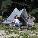 KINGCAMP COMPACT CAMPING CHAIR ULTRALIGHT HIGH FOLDING 265LBS KC2015 - BLACK - Like New