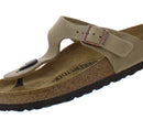 BIRKENSTOCK GIZEH OILED LEATHER SHOES - SIZE: MEN 8 WOMEN 10 - TOBACCO BROWN - Brand New