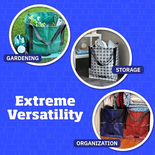 DURASACK HEAVY DUTY STORAGE TOTE BAG 22-GALLON CAPACITY BB-1619 - GRAY - Like New