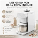 CHEFWAVE MILKMADE NON-DAIRY MILK MAKER WITH 6 PLANT-BASED PROGRAMS - WHITE - Brand New