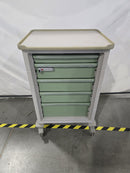 HERMAN MILLER MEDICAL CART - GRAY/GREEN - Like New