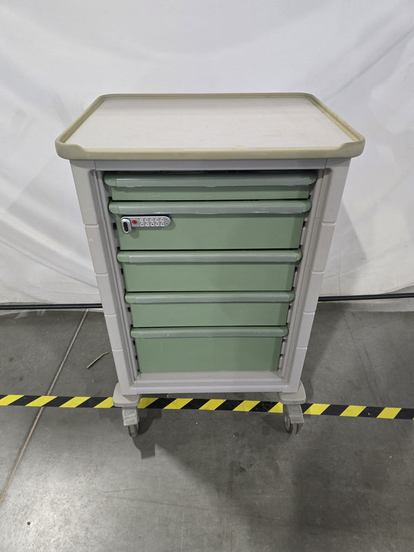 HERMAN MILLER MEDICAL CART - GRAY/GREEN - Scratch & Dent