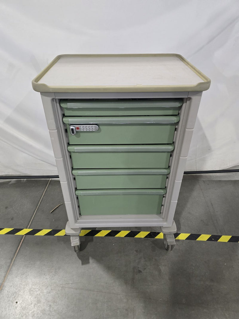 HERMAN MILLER MEDICAL CART - GRAY/GREEN - Scratch & Dent
