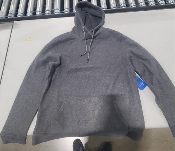 ESSEX CROSSING HOODIE BLUE SOFT COMFORT FLEECE - SIZE L - CARBON - Brand New