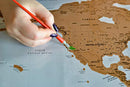 Scratch Off World Map with Frame Included – Kids Scratch Off Map - Brand New