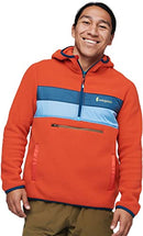 Cotopaxi Teca Fleece Hooded Half-Zip Jacket - Men's Red Hot - Brand New