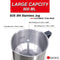 CASARA 4-IN-1 ELECTRIC MILK STEAMER AND FROTHER MF-02 - WHITE - Like New