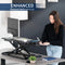 VIVO 32" Desk Converter, K Series, Height Adjustable Sit to Stand Riser - BLACK - Like New