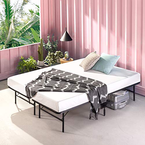 ZINUS SMARTBASE TOOL-FREE ASSEMBLY MATTRESS FOUNDATION FULL - BLACK - Like New