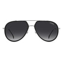 Carrera 295/S - 58/16/150 unisex Sunglasses - BLACK/GREY LENS / SILVER FRAME Like New