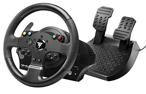 THRUSTMASTER TMX RACING WHEEL FORCE FEEDBACK RACING PEDALS XBOX/P - BLACK - Like New