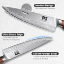 SHAN ZU SEAGULL CHEF KNIFE 8" AMERICAN S35VN POWDER STEEL RED SANDALWOOD HANDLE - Like New