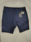 BLU ROCK NEW YORK MEN'S SUPER STRETCH CARGO SHORTS - SIZE: MEN 38 - NAVY - Brand New