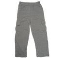 WUHOU MEN'S FLEECE CARGO PANTS W/ 4 POCKETS - SIZE: MEN XL - LIGHT GRAY - Like New