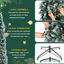 6FT Prelit Pencil Christmas Tree, 240 LED Lights, Bendable Branches B0B6FJ6F5D - Brand New