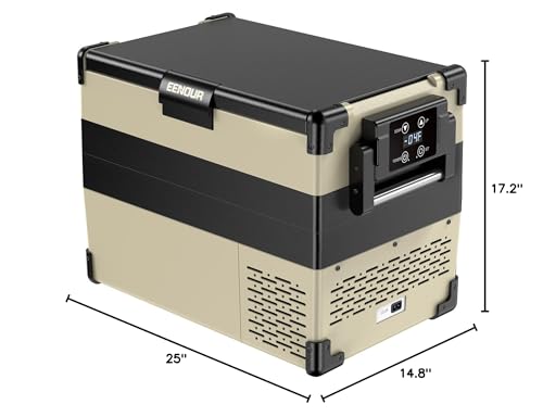 EENOUR ELECTRIC COOLER PORTABLE 12 VOLT CAR REFRIGERATOR 44QT(42L) - BLACK - Like New