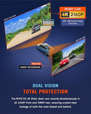 ROVE R2-4K DUAL DASH CAM FRONT AND REAR,STARVIS 2,SENSOR, 128GB CARD - BLACK - Like New