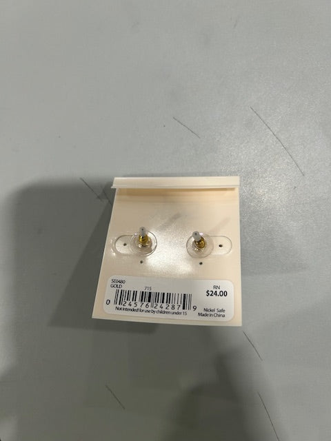 THE SAK STICK CIRCLE DROP EARRINGS GOLD TONE - GOLD - Brand New
