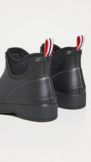 HUNTER WOMENS PLAY CHELSEA NEOPRENE BOOTS SIZE WOMEN 9 BLACK WFS3020RMA - Like New