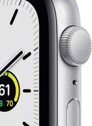 For Parts: APPLE WATCH SE GPS 40mm SILVER ALUMINUM WHITE SPORT BAND CANNOT BE REPAIRED