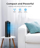 Abolee Tower Fan, 23ft/s Desk Fan, 70° Oscillating Table Fan for Bedroom - BLACK - Like New