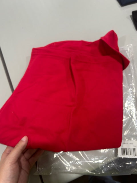 POLO AVENUE 3XL RED SHORT SLEEVE POLO SHIRT - SIZE: MEN 3XL - RED - Brand New