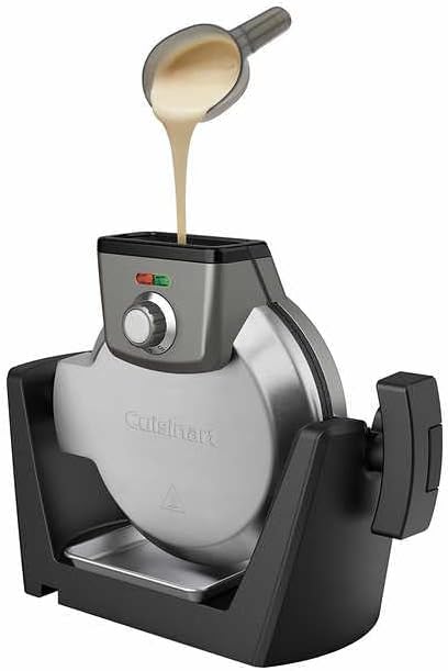 CUISINART BELGIAN WAFFLE MAKER BAKE VERTICAL BAKE HORIZONTAL STAINLESS STEEL - Like New
