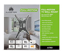 AUDSTER A1760 FULL MOTION TV WALL MOUNT, FITS MOST 17" - 60" TVS - Black Like New