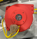 REELWORKS RETRACTABLE EXTENSION CORD REEL POLYPROPYLENE 12AWG X 40' - RED/CLEAR - Like New