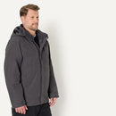 AMAZON ESSENTIALS MENS WATER RESISTANT 3 IN 1 SNOW JACKET SIZE L CHARCOAL - Brand New