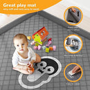 Baby Playpen for Babies and Toddlers with Mat, 71x59 inch (Gray), PTC-180L - Like New
