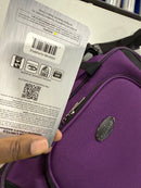 US TRAVELER 20" CARRY ON LUGGAGE SOFTSIDE SUITCASE, PURPLE, 4 WHEEL-2 PIECE - Like New