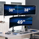 VIVO VESA Arm Triple Ultrawide Monitor Desk Stand Up To 49" STAND-V300FG Black - Brand New