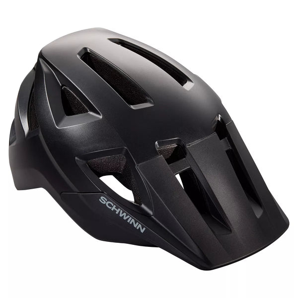 SCHWINN EXCURSION MOUNTAIN BIKE HELMET - SIZE: 22.8-24INCH - BLACK - Brand New