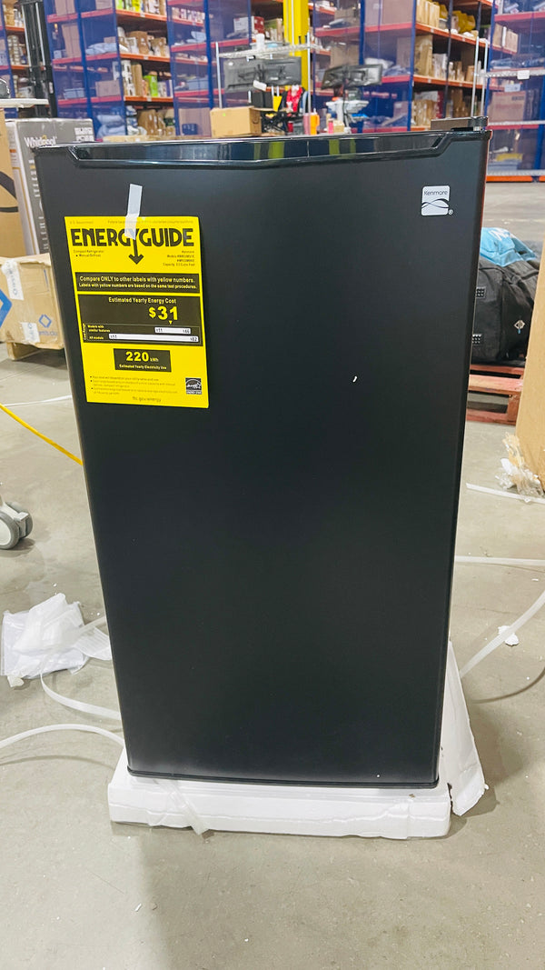 KENMORE KMR33MBKE BLACK COMPACT REFRIGERATOR - BLACK - Like New